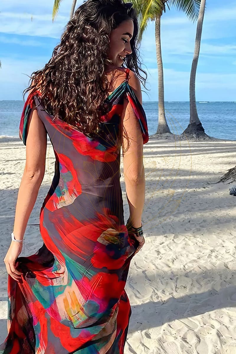 Robe Bohème de Plage en Mousseline