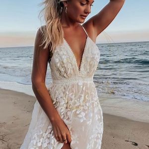 Robe de Mariée Bohème Chic Courte – Pénélope