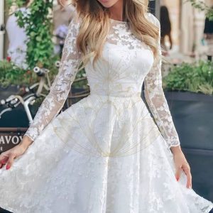 Robe de Mariée Courte Style Bohème – Victoire