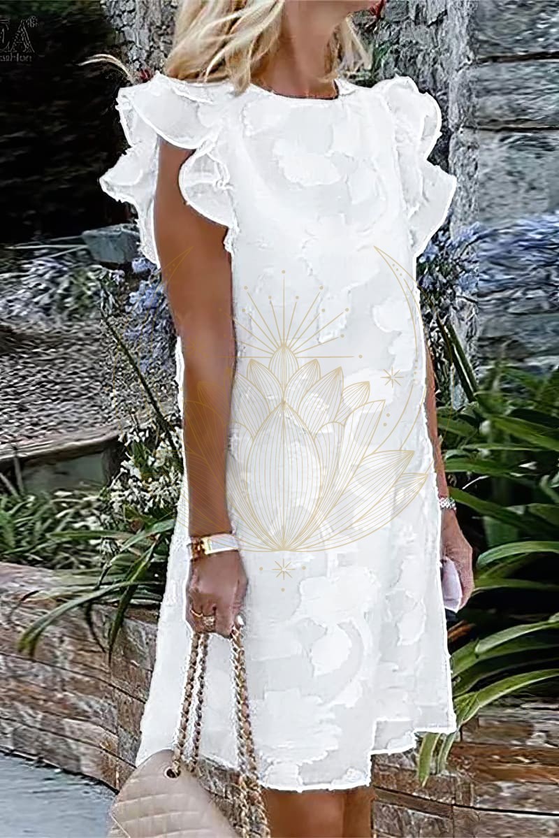 Robe Dentelle Bohème Courte – Clarisse – Image 2