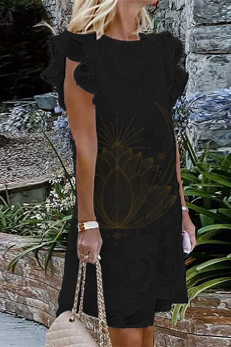 Robe Dentelle Bohème Courte – Clarisse – Image 3