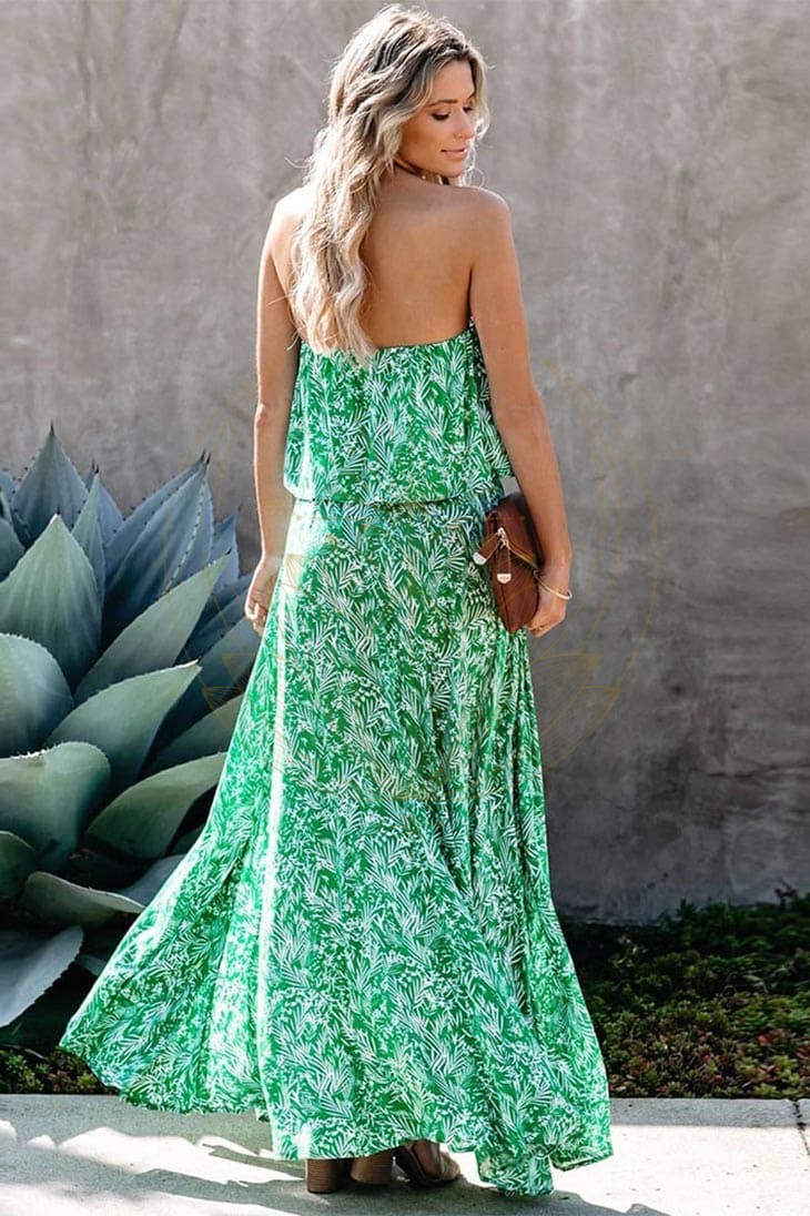 Robe Longue Bohème Sans Bretelles – Sixtine – Image 3