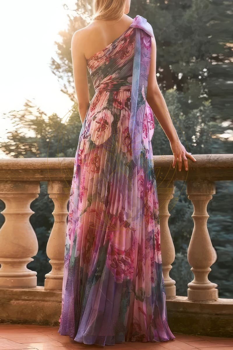 Robe Longue Bohème À Fleurs – Image 3