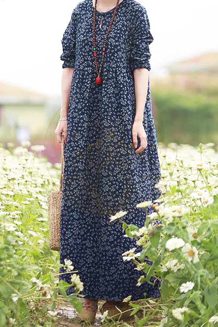 Robe Longue Manche Longue Bohème – Albane – Image 2