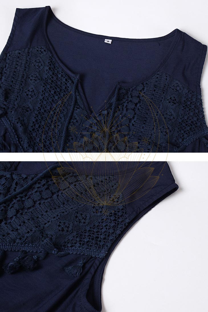 Robe Patineuse Bohème – Prune – Image 9