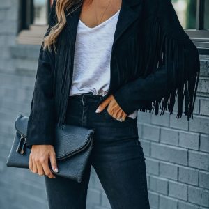 Veste à Franges Blackaline