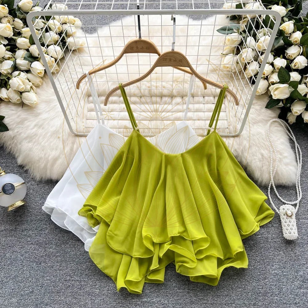 Débardeur femme à volants bohème – Image 7