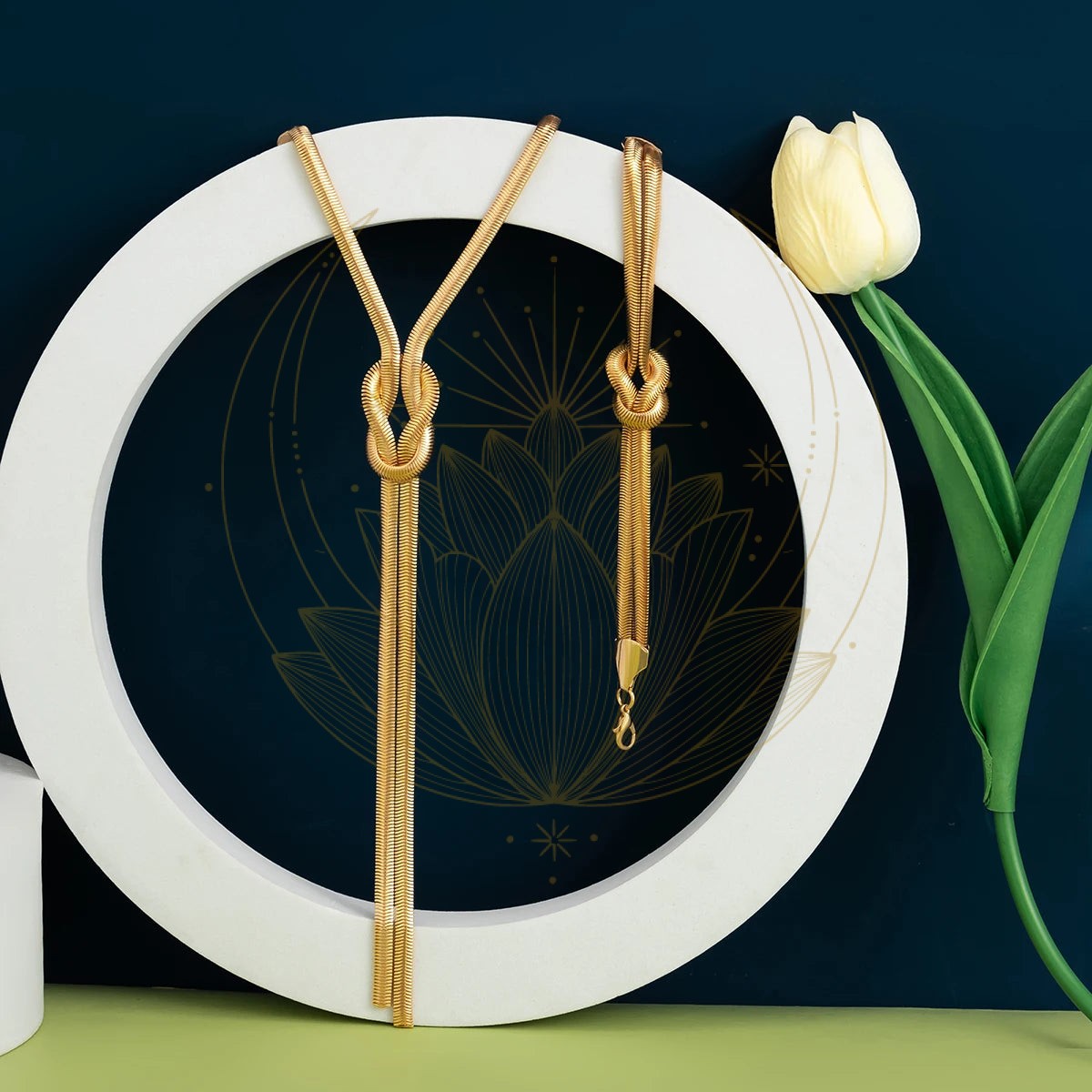 Ensemble Collier Bracelet Serpent Or – Image 5