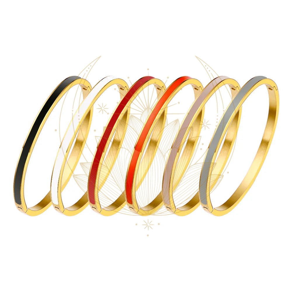 Bracelet doré plaqué en couleur – Image 9