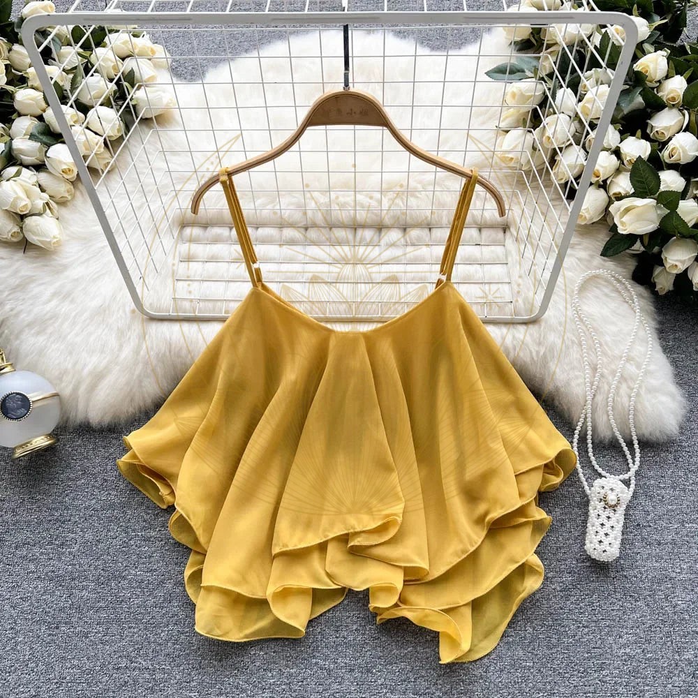 Débardeur femme à volants bohème – Image 8