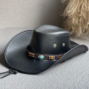 Chapeau de Cowboy  Perle Turquoise N