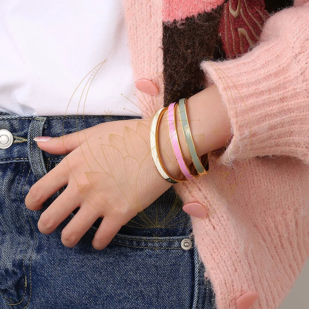 Bracelet doré plaqué en couleur – Image 8