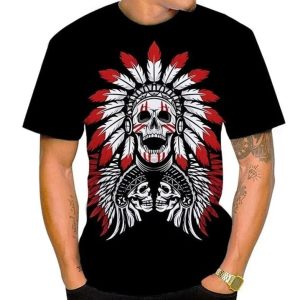 T-Shirt Indien Masque Funéraire