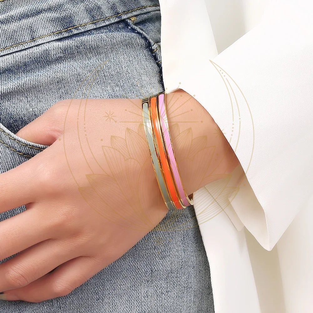 Bracelet doré plaqué en couleur – Image 3