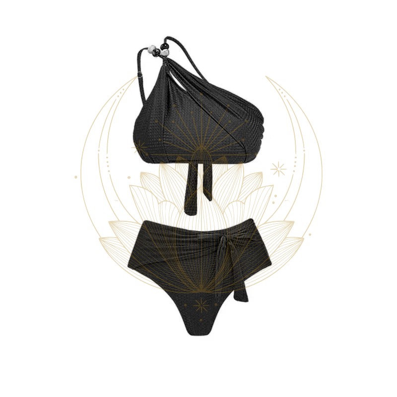 Ensemble Maillot de Bain et Jupe Noir – Image 4