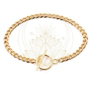 Bracelet de chaîne plaqué or