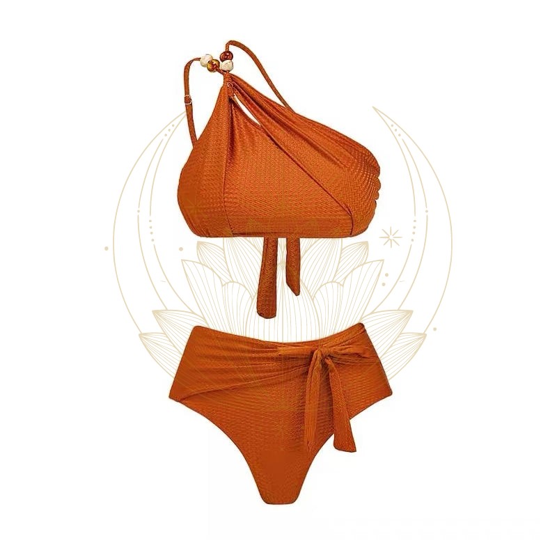Ensemble Maillot de Bain et Jupe Terracotta – Image 7