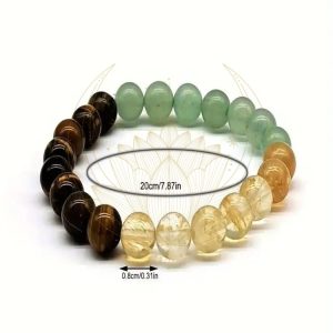 Bracelet Lithothérapie pour la prospérité et protection