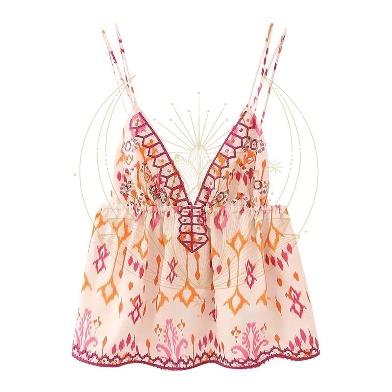 Top motif aztèque Bohème – Image 2