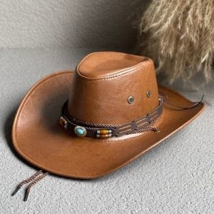 Chapeau de Cowboy Perle Turquoise M