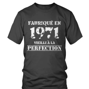 Cadeau Anniversaire, Fête d'Anniversaire, Fabriqué En 1971, Vieilli À La Perfection - VEAGFE1971