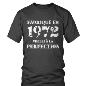Cadeau Anniversaire, Fête d'Anniversaire, Fabriqué En 1972, Vieilli À La Perfection - VEAGFE1972