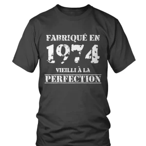 Cadeau Anniversaire, Fête d'Anniversaire, Fabriqué En 1974, Vieilli À La Perfection - VEAGFE1974