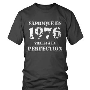 Cadeau Anniversaire, Fête d'Anniversaire, Fabriqué En 1976, Vieilli À La Perfection - VEAGFE1976