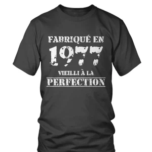 Cadeau Anniversaire, Fête d'Anniversaire, Fabriqué En 1977, Vieilli À La Perfection - VEAGFE1977