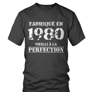 Cadeau Anniversaire, Fête d'Anniversaire, Fabriqué En 1980, Vieilli À La Perfection - VEAGFE1980