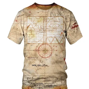 Carte Au Trésor, Chasse Au Trésor, Trésor Des Pirates, Barbe Noire, Adventure, Secret, Mystère T Shirt - VECHTR001