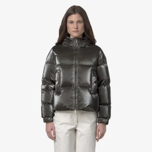 Doudoune courte noir olive - KWAY