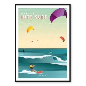 Affiche Breizh Kite Surf