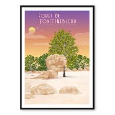 Affiche Forêt de Fontainebleau – Cul du Chien