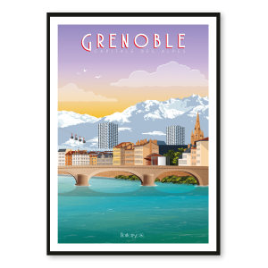 Affiche Grenoble – Capitale des Alpes
