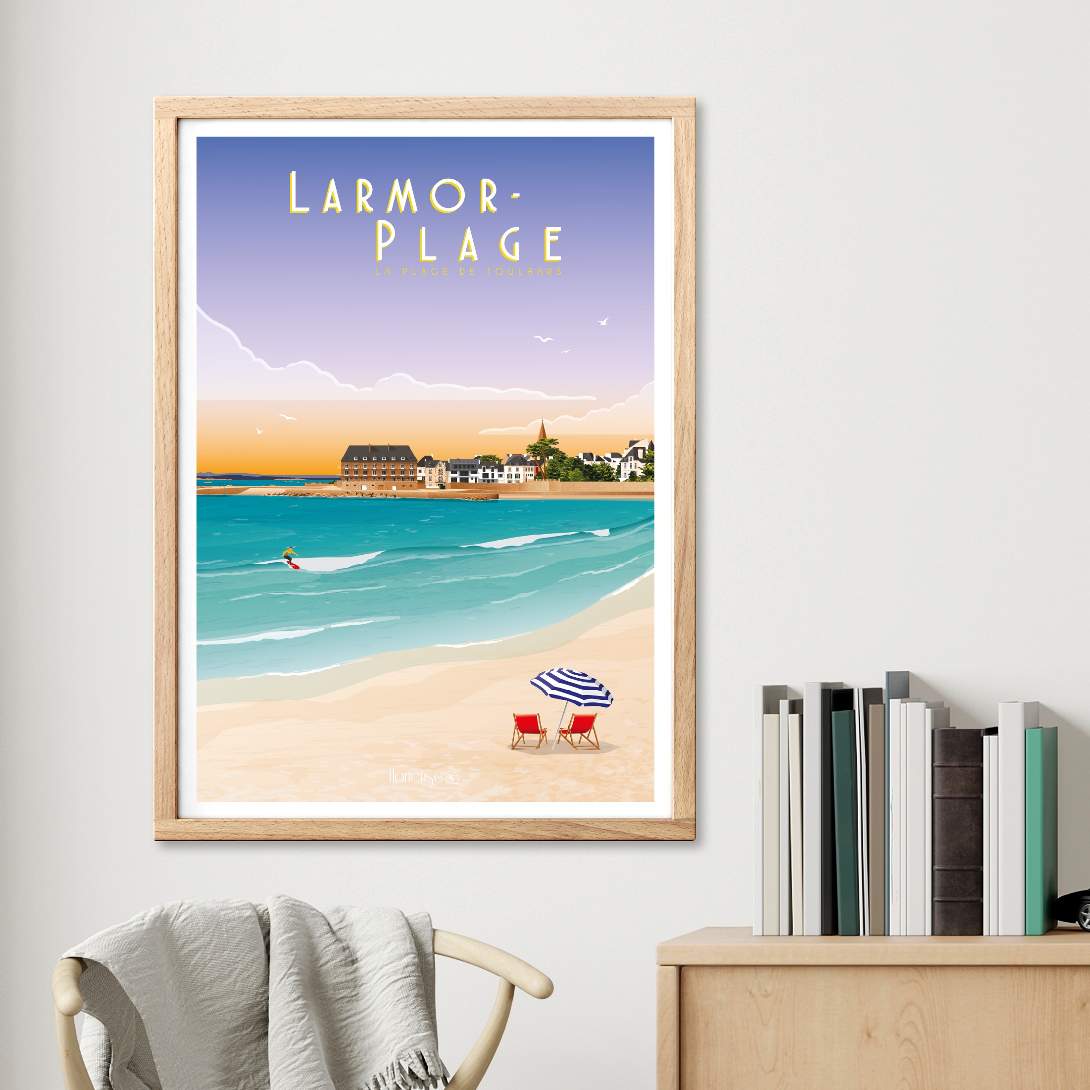 Affiche Larmor-Plage – La plage de Toulhars – Image 2