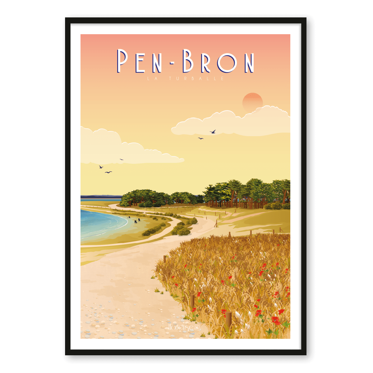 Affiche La Turballe – Plage de Pen Bron