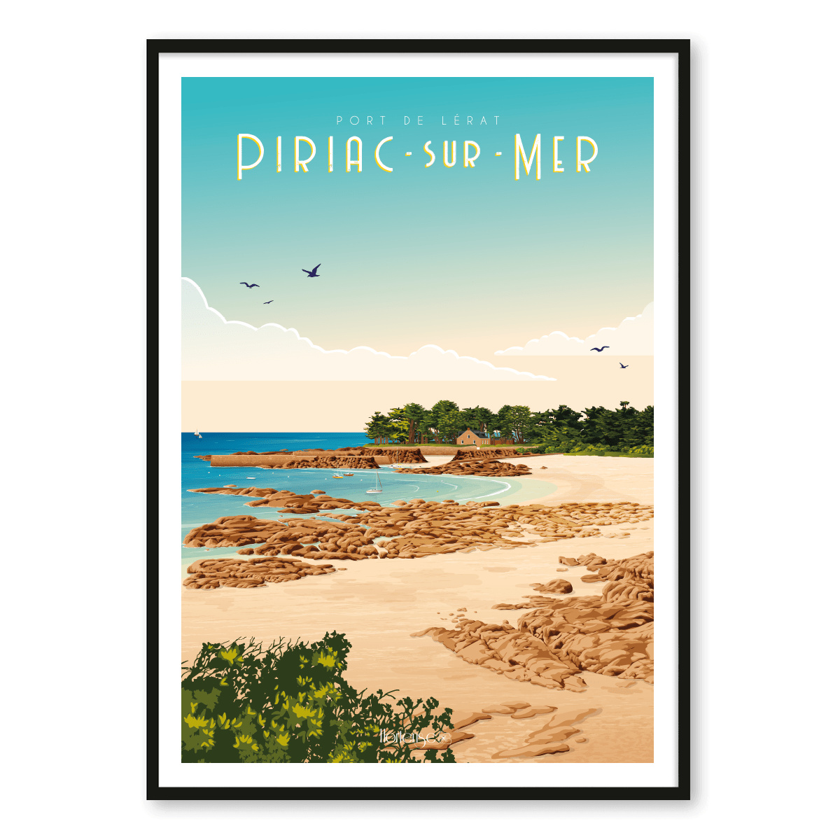 Affiche Piriac-Sur-Mer – Le Port du Lérat