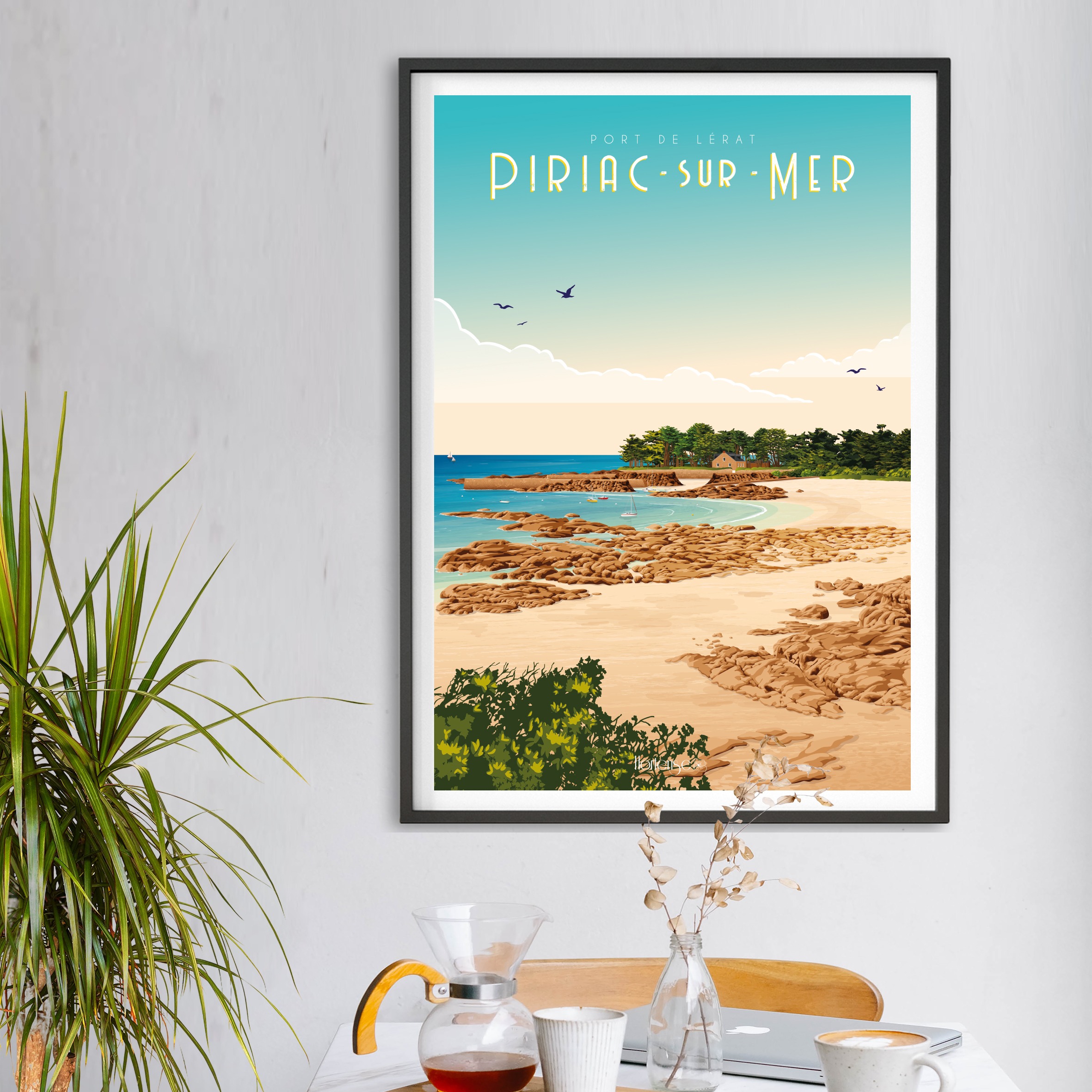 Affiche Piriac-Sur-Mer – Le Port du Lérat – Image 2
