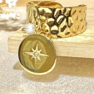 Bague Bohème Martelée