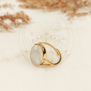 Bague Bohème Pierre Nacre