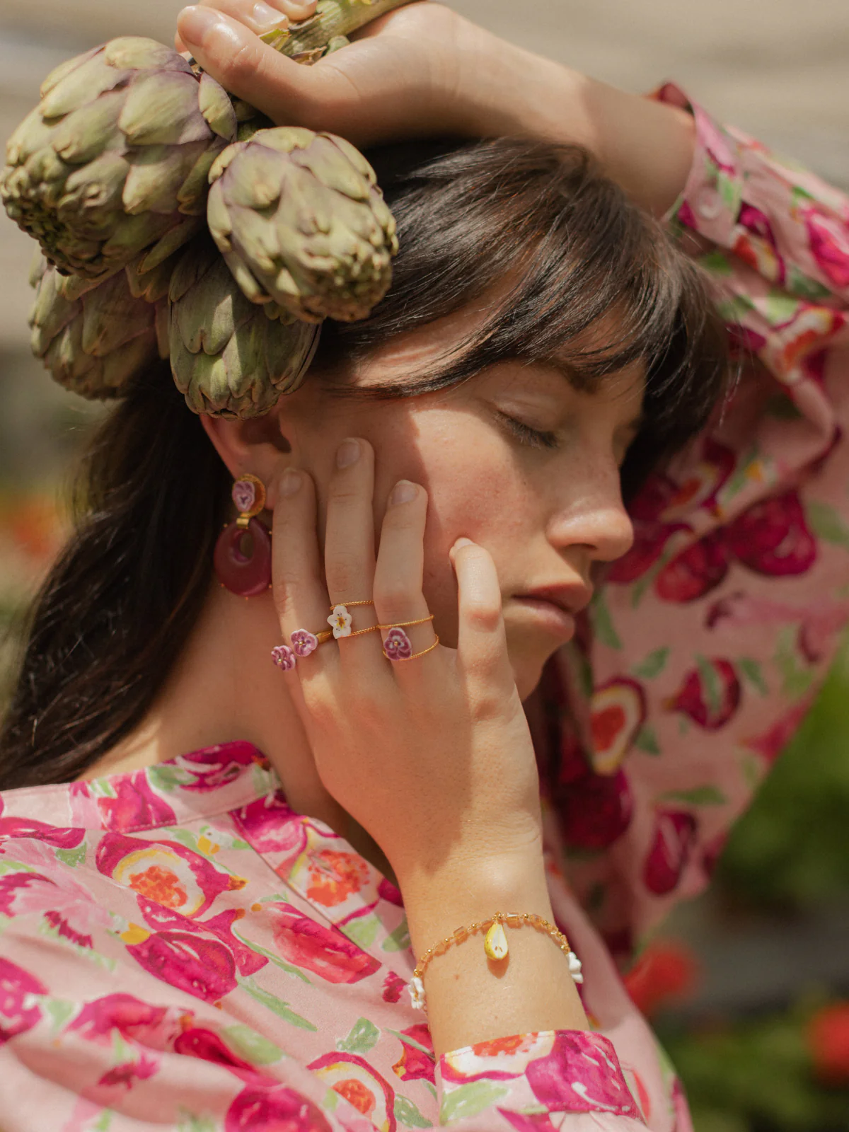 Bague double anneau pensée – Image 3