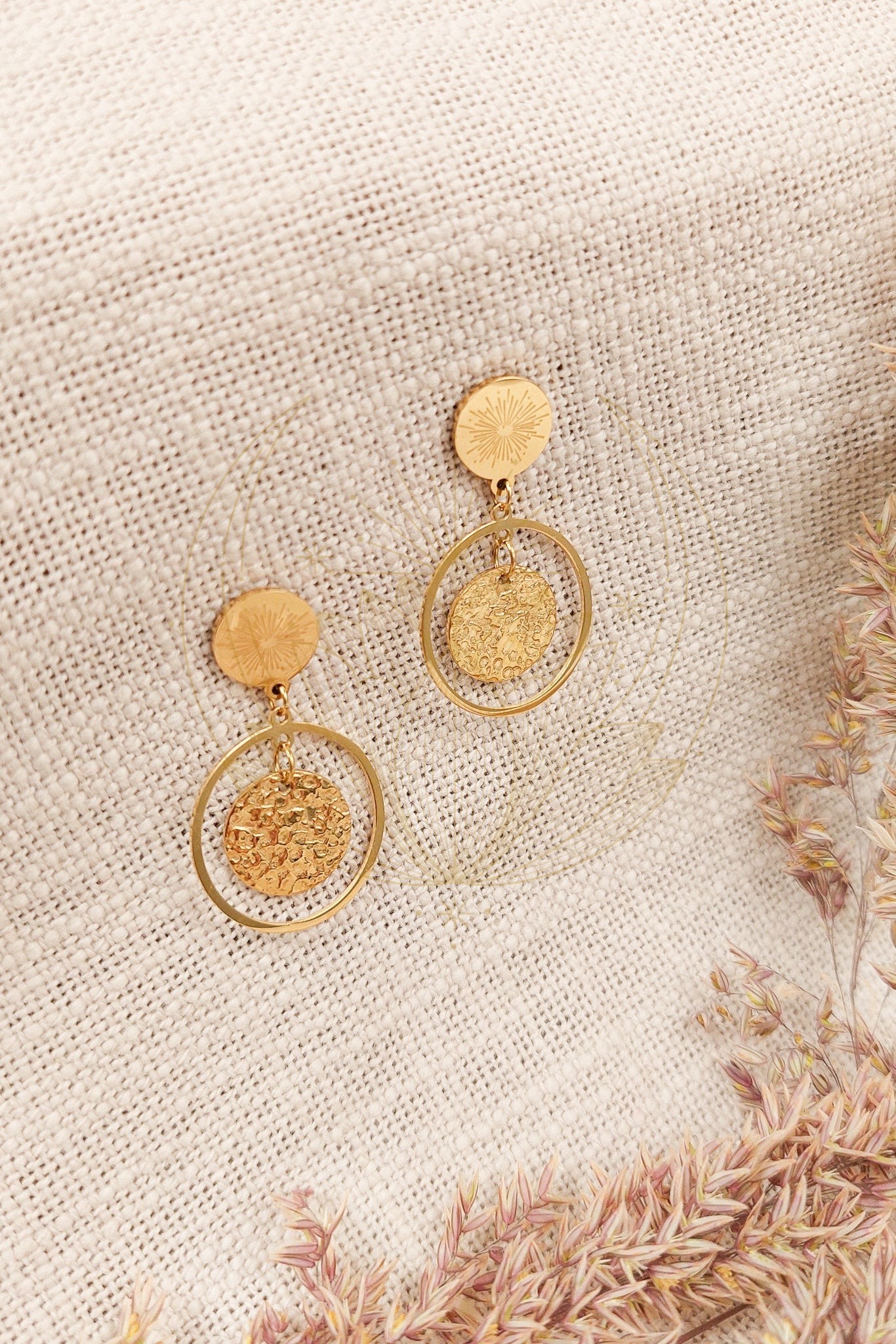 Boucles d’oreilles Dorée Bohème Chic