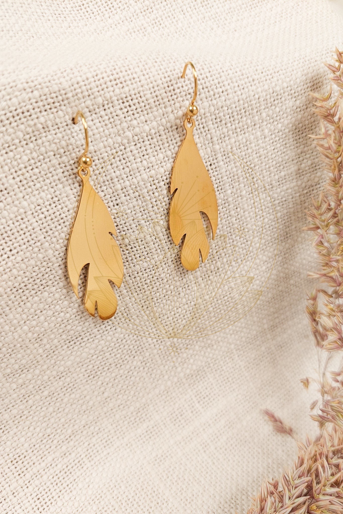 Boucles d’oreilles Plume Bohème