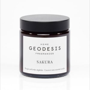 Bougie Géodesis parfumée nature Sakura