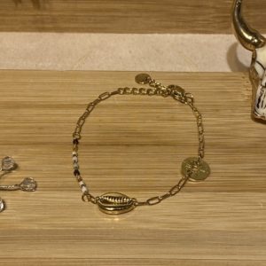 Bracelet Bohème Coquillage Doré