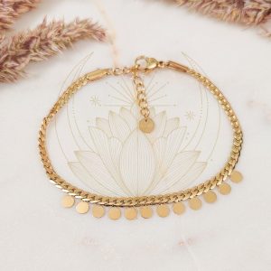 Bracelet Bohème Pampille Doré