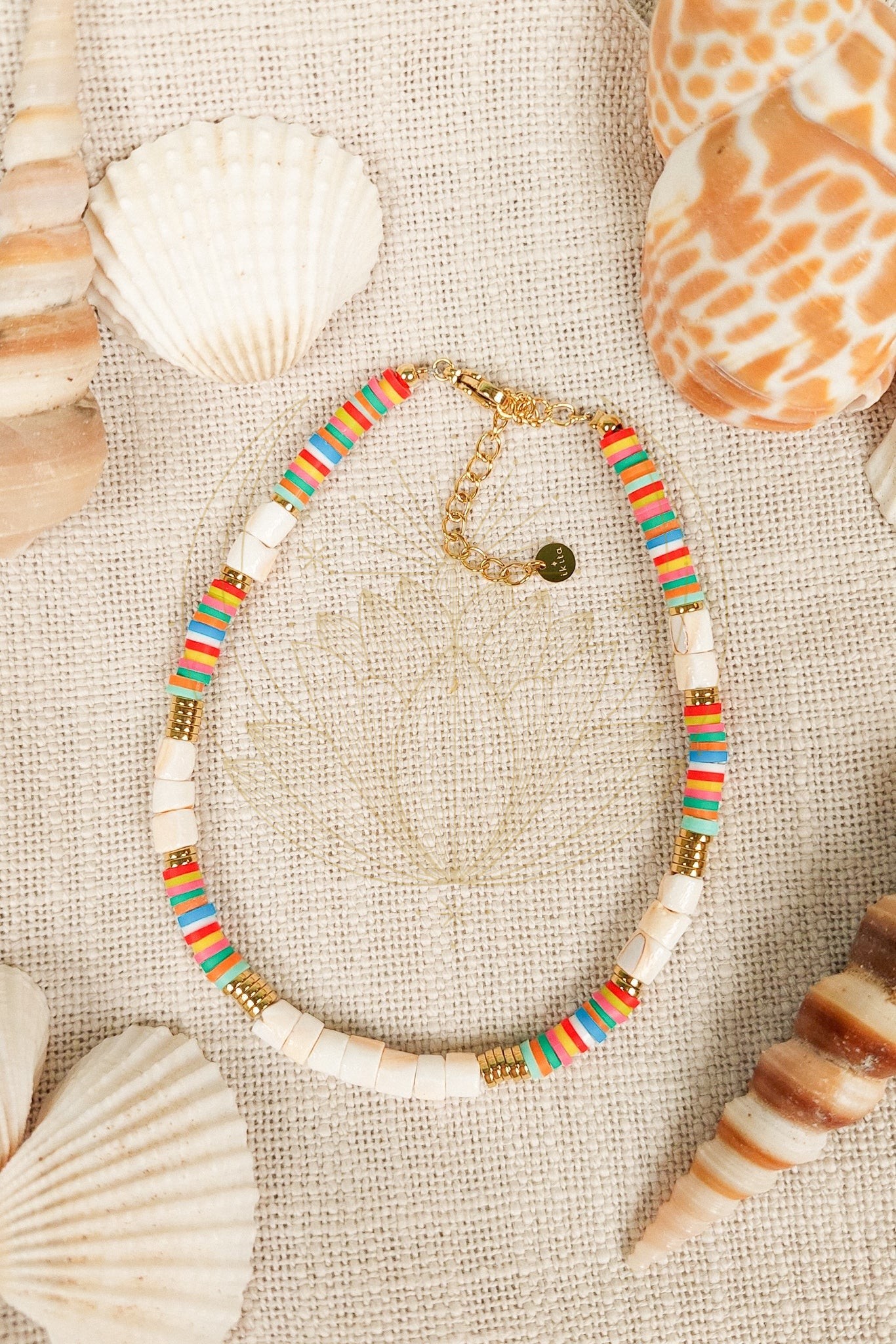 Bracelet Cheville Perles Coquillage