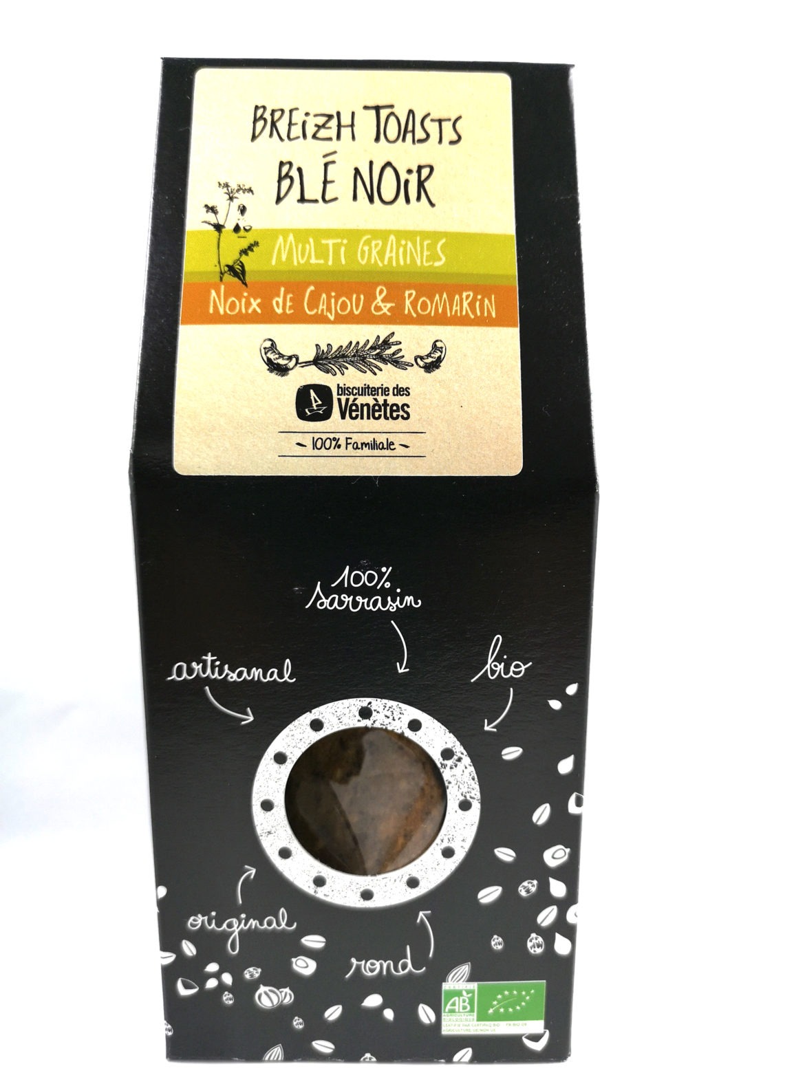 Breizh Toasts – blé noir, noix de cajou & romarin bio