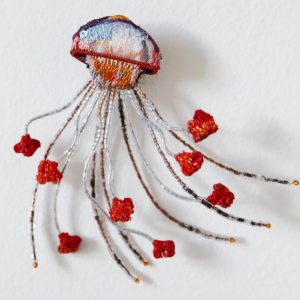 Trovelore bijou broche Fleur « Sea Nettles Jellyfish »